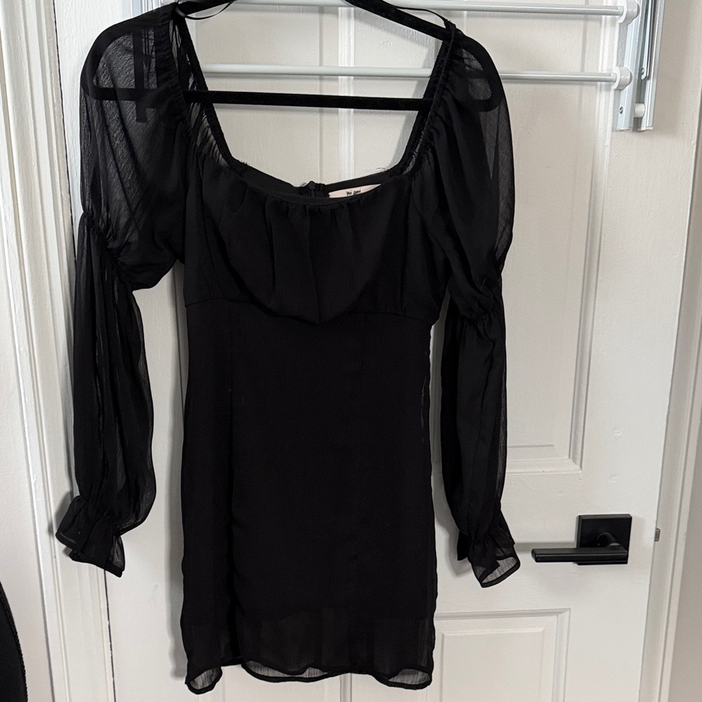 Elegant Black Sheer Blouse